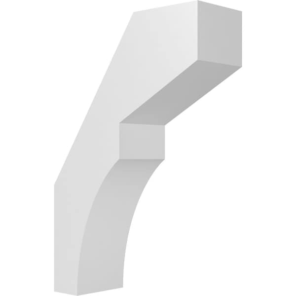 Ekena Millwork 3-in. W x 8-in. D x 12-in. H Monterey Architectural Grade PVC Knee Brace BRCP03X08X12MON - main